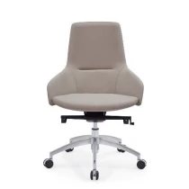 China Newcity 6683B Modern High-end Office Furniture Office Administrative Office Chair New Design PU Office Chair Fashionable Middle Back Chinese Foshan Supplier manufacturer