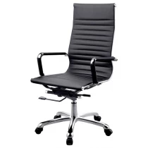 China Newcity 684A High Back  Manager Leather Cushion Office Chair Ergonomic Modern Revolving Chair Commercial Furniture Office Chair Chinese Foshan Supplier manufacturer