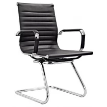 Chine Newcity 684C Manager Executive Modern Visitor Chair Ergonomic Leather Visitor Chair Beautiful-Comfortable Commercial Furniture Staff Visitor Chair Chinese Supplier fabricant