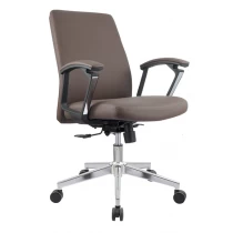 China Newcity 901B High-end Black PU Leather Office Chair Manager Office Chair Work Executive PU Leather Office Chair Middle Back PU Leather Computer Office Chair Supplier Foshan China manufacturer