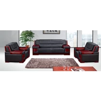 China Newcity S-876 Real Leather Wooden Frame Hotel Office Durable Office Sofa Boss Lounge Sofa Commercial Comfortable Office Sofa Chinese Foshan Supplier manufacturer