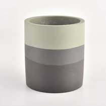 China Ceramic Concrete Candle Jar Luxury Home Decoration manufacturer