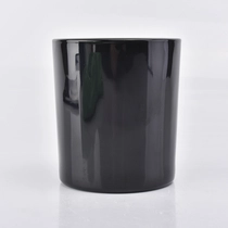 Kina Blank Black Glass Candle Holder Engros fabrikant