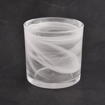 Kina Home Decor 4oz Milk White Glass Candle Jars fabrikant