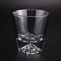 China 250ML luxury mountanin shape glass candle jar for candle making ,customized color manufacturer