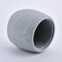 China Human shape 900ml  gray concrete candle holder for home decor manufacturer