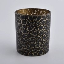 China 10oz Black Glass Lilin Jars dengan Speckle Finish pengilang