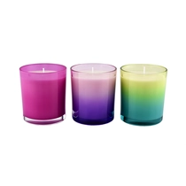Kina Luksus 10 oz gradient farve glas stearinlys krukke fabrikant