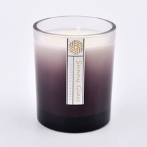 China Neue Design-Gradient 300ml Außenglaskerzenhalter für Großhandel Hersteller