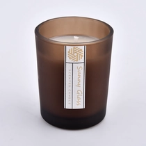 চীন সিলিন্ডার 80ml অ্যাম্বার গ্লাস ক্যান্ডেল জার সানি কাচপাত্র থেকে নির্মাতা