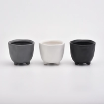 China Customized Unique Three Feet Sanding Ceramic Vessels For Candle Plant - COPY - vemkpo Hersteller