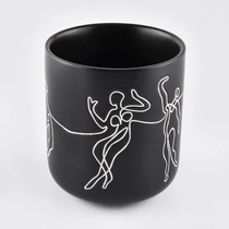 Tsina Unique Matte White Ceramic Candle Vessels - COPY - 1f20rh Manufacturer