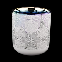 China Luxury 11oz Wax Capacity Ceramic Candle Vessels manufacturer