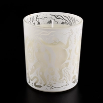 China frosted glass jar for candles 12 oz manufacturer