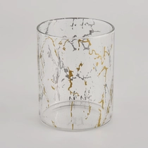 Kina 5oz sylinder glass stearinlys krukker med tilpasset utskrift produsent