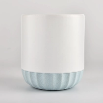 China 8oz Custom Ceramic Candle Jar Matte Candle Jars Wholesale manufacturer
