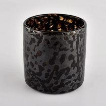 Kina Håndlavet farvet materiale Spotted Glass Candle Jar 10oz fabrikant