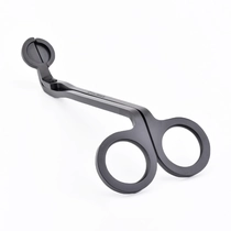 China home deco luxury stainless steel black candle trimmer manufacturer
