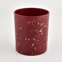 China red glass candle holder for holiday manufacturer