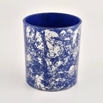 China vaso de vela de vidro decorativo azul 8 oz fabricante