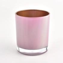 Kina boligindretning metal farve 8oz glas lysestage fabrikant