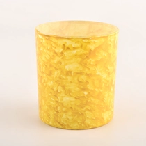 Tsina Magagandang dilaw na salamin na lalagyan ng kandila na 8oz Manufacturer