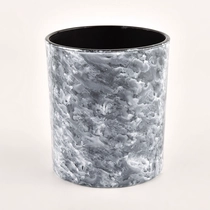 Tsina Bultuhang rock stone effect 300ml glass candle jar para sa mga pampublikong lugar Manufacturer