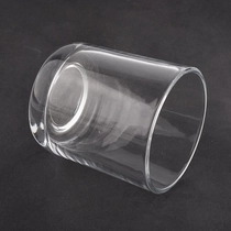 China 12 oz 10oz custom transparent round bottom glass candle jar manufacturer