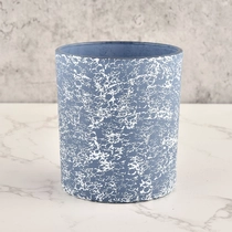 China Kundenspezifische hellblaue Tumbler-Glaskerzen-Großhandelsgläser Hersteller