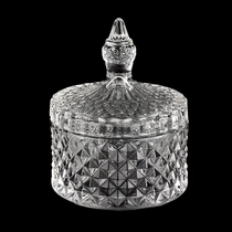 চীন Luxury GEO Cut 16oz glass candle containers with lids wholesale - COPY - k4e58e নির্মাতা