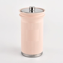 China Home Decoration 8oz Ceramic Candle Holders with Lids Wholesale manufacturer
