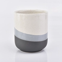 China custom ceramic candle jars for candle making with unique design manufacturer