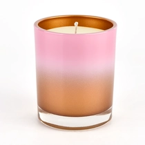 Cina barattoli di vetro popolari per la produzione di candele all'ingrosso di barattoli di candele in vetro sfumato di colore sfumato produttore