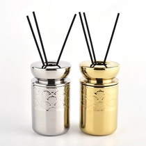 China Luxury 190ml silver electroplating with match lids for home deco manufacturer