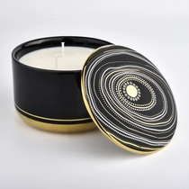 China 18oz Ceramic Candle Vessels Three Wicks Empty Ceramic Candle Vessel with Lids Wholesale manufacturer