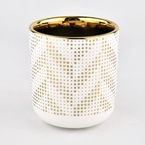 China home decor full around artwork ceramic candle jar manufacturer