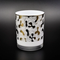 Cina Barattolo di vetro bianco per candele da 9oz produttore