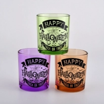China Halloween Decorative Glass Candle Jars Wholesale manufacturer