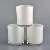 China Matte Iridescent Glass Candle Jar manufacturer