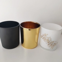 Kina Luksus 12 oz stearinlysglas hvide stearinlysglas til engros fabrikant