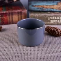 Cina Portacandele in ceramica con bordo dorato produttore