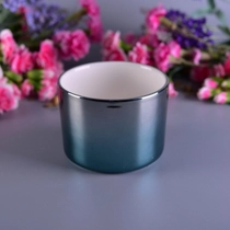 porcelana Decoración de la boda del envase de la vela de cerámica colorida esmaltada brillante fabricante