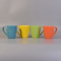 Čína Oranžový keramický hrnek Sunny Glassware výrobce