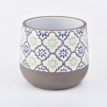 China 24oz keramische pot met bloemenpatroon fabrikant