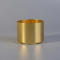 China Gold aluminum metal candle holders votive candle jar manufacturer