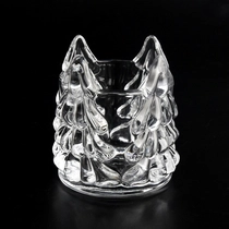 China Wholesale 8oz glass candle jar christmas trees empty vessels manufacturer