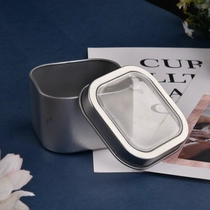 China Unique square metal candle holder votive candle jars with lids manufacturer