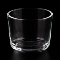 China Popular oval glass candle holder clear glass jars for dinning table decoration manufacturer