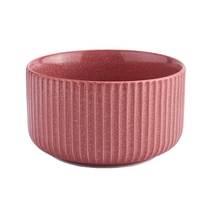 China pink candle containers with color luxury wide empty ceramic candle jars manufacturer