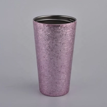 China fancy unique candle vessel 18oz candle jars with lids in bulk manufacturer